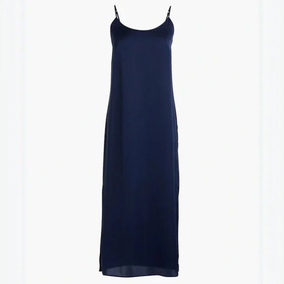 J.Crew Navy Blue Mid-length slip dress - Picture 5 of 5